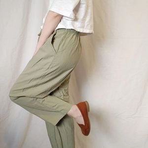 erika • dark eucalyptus tie-waist pants